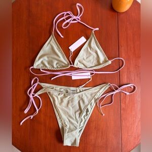 Bright Swimwear Bikini Set- Matcha
